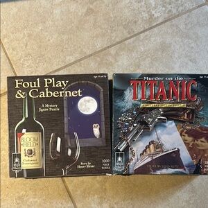 Set of 2 BePuzzled Mystery Jigsaw Puzzles